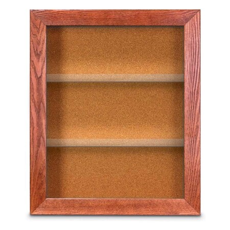 United Visual Products Outdoor Enclosed Combo Board, 42"x32", Gold Frame/Grey & Rubber UVCB4232ODG-GREY-RUBBER